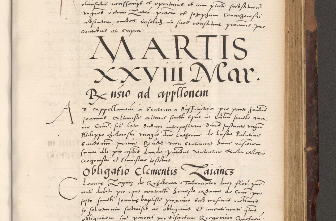 Zdjęcie nr 703 dla obiektu archiwalnego: Acta actorum causarum, sentenciarum tam diffinitivarum quam interloquutoriarum, decretorum, obligationum, quietationum et constitucionum procuratorum coram reverendo domino Bartholomeo Ganthkowski cancellario Gnesnensi, archidiacono et reverendissimi in Christo patris domini Andree Dei gratia episcopi Cracoviensis vicario in spiritualibus generali Cracoviensi ad annum Domini millesimum quingentesimum quingentesimum secundum, cuius indictio decima, pontificatus Julii pape tercii, annus tercius, foeliciter continuantur.