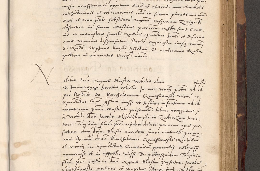 Zdjęcie nr 697 dla obiektu archiwalnego: Acta actorum causarum, sentenciarum tam diffinitivarum quam interloquutoriarum, decretorum, obligationum, quietationum et constitucionum procuratorum coram reverendo domino Bartholomeo Ganthkowski cancellario Gnesnensi, archidiacono et reverendissimi in Christo patris domini Andree Dei gratia episcopi Cracoviensis vicario in spiritualibus generali Cracoviensi ad annum Domini millesimum quingentesimum quingentesimum secundum, cuius indictio decima, pontificatus Julii pape tercii, annus tercius, foeliciter continuantur.