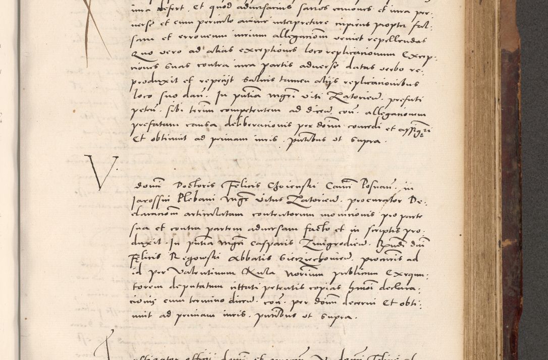 Zdjęcie nr 687 dla obiektu archiwalnego: Acta actorum causarum, sentenciarum tam diffinitivarum quam interloquutoriarum, decretorum, obligationum, quietationum et constitucionum procuratorum coram reverendo domino Bartholomeo Ganthkowski cancellario Gnesnensi, archidiacono et reverendissimi in Christo patris domini Andree Dei gratia episcopi Cracoviensis vicario in spiritualibus generali Cracoviensi ad annum Domini millesimum quingentesimum quingentesimum secundum, cuius indictio decima, pontificatus Julii pape tercii, annus tercius, foeliciter continuantur.