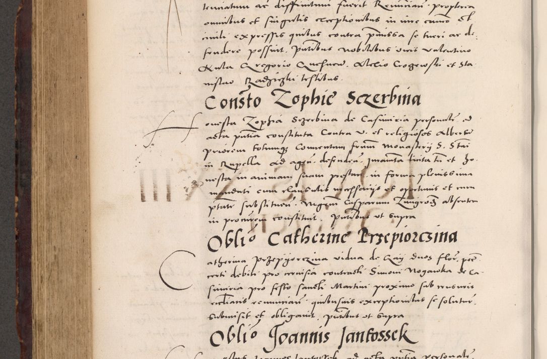 Zdjęcie nr 684 dla obiektu archiwalnego: Acta actorum causarum, sentenciarum tam diffinitivarum quam interloquutoriarum, decretorum, obligationum, quietationum et constitucionum procuratorum coram reverendo domino Bartholomeo Ganthkowski cancellario Gnesnensi, archidiacono et reverendissimi in Christo patris domini Andree Dei gratia episcopi Cracoviensis vicario in spiritualibus generali Cracoviensi ad annum Domini millesimum quingentesimum quingentesimum secundum, cuius indictio decima, pontificatus Julii pape tercii, annus tercius, foeliciter continuantur.