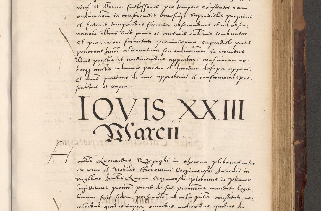 Zdjęcie nr 683 dla obiektu archiwalnego: Acta actorum causarum, sentenciarum tam diffinitivarum quam interloquutoriarum, decretorum, obligationum, quietationum et constitucionum procuratorum coram reverendo domino Bartholomeo Ganthkowski cancellario Gnesnensi, archidiacono et reverendissimi in Christo patris domini Andree Dei gratia episcopi Cracoviensis vicario in spiritualibus generali Cracoviensi ad annum Domini millesimum quingentesimum quingentesimum secundum, cuius indictio decima, pontificatus Julii pape tercii, annus tercius, foeliciter continuantur.