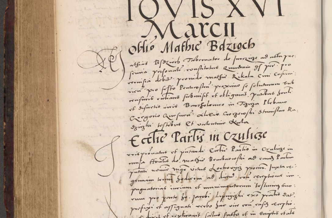 Zdjęcie nr 654 dla obiektu archiwalnego: Acta actorum causarum, sentenciarum tam diffinitivarum quam interloquutoriarum, decretorum, obligationum, quietationum et constitucionum procuratorum coram reverendo domino Bartholomeo Ganthkowski cancellario Gnesnensi, archidiacono et reverendissimi in Christo patris domini Andree Dei gratia episcopi Cracoviensis vicario in spiritualibus generali Cracoviensi ad annum Domini millesimum quingentesimum quingentesimum secundum, cuius indictio decima, pontificatus Julii pape tercii, annus tercius, foeliciter continuantur.