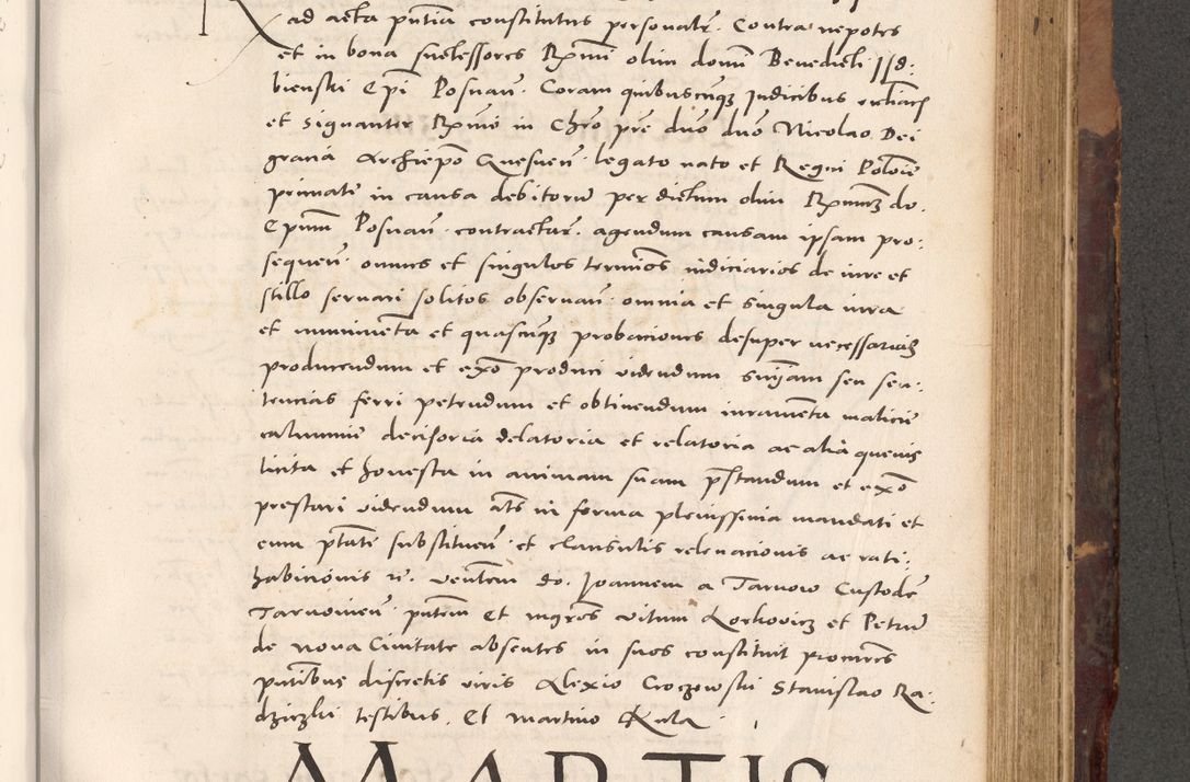 Zdjęcie nr 645 dla obiektu archiwalnego: Acta actorum causarum, sentenciarum tam diffinitivarum quam interloquutoriarum, decretorum, obligationum, quietationum et constitucionum procuratorum coram reverendo domino Bartholomeo Ganthkowski cancellario Gnesnensi, archidiacono et reverendissimi in Christo patris domini Andree Dei gratia episcopi Cracoviensis vicario in spiritualibus generali Cracoviensi ad annum Domini millesimum quingentesimum quingentesimum secundum, cuius indictio decima, pontificatus Julii pape tercii, annus tercius, foeliciter continuantur.