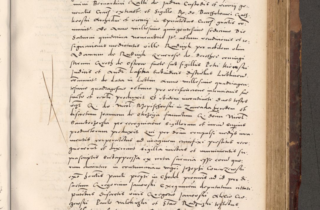 Zdjęcie nr 639 dla obiektu archiwalnego: Acta actorum causarum, sentenciarum tam diffinitivarum quam interloquutoriarum, decretorum, obligationum, quietationum et constitucionum procuratorum coram reverendo domino Bartholomeo Ganthkowski cancellario Gnesnensi, archidiacono et reverendissimi in Christo patris domini Andree Dei gratia episcopi Cracoviensis vicario in spiritualibus generali Cracoviensi ad annum Domini millesimum quingentesimum quingentesimum secundum, cuius indictio decima, pontificatus Julii pape tercii, annus tercius, foeliciter continuantur.