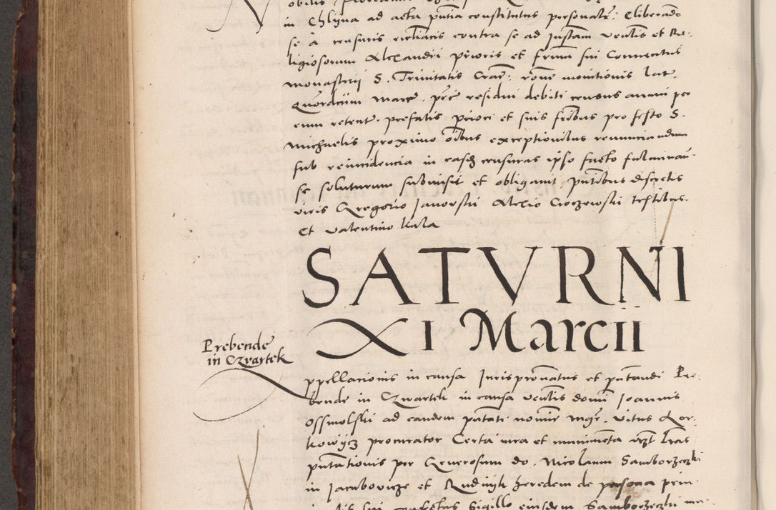 Zdjęcie nr 638 dla obiektu archiwalnego: Acta actorum causarum, sentenciarum tam diffinitivarum quam interloquutoriarum, decretorum, obligationum, quietationum et constitucionum procuratorum coram reverendo domino Bartholomeo Ganthkowski cancellario Gnesnensi, archidiacono et reverendissimi in Christo patris domini Andree Dei gratia episcopi Cracoviensis vicario in spiritualibus generali Cracoviensi ad annum Domini millesimum quingentesimum quingentesimum secundum, cuius indictio decima, pontificatus Julii pape tercii, annus tercius, foeliciter continuantur.
