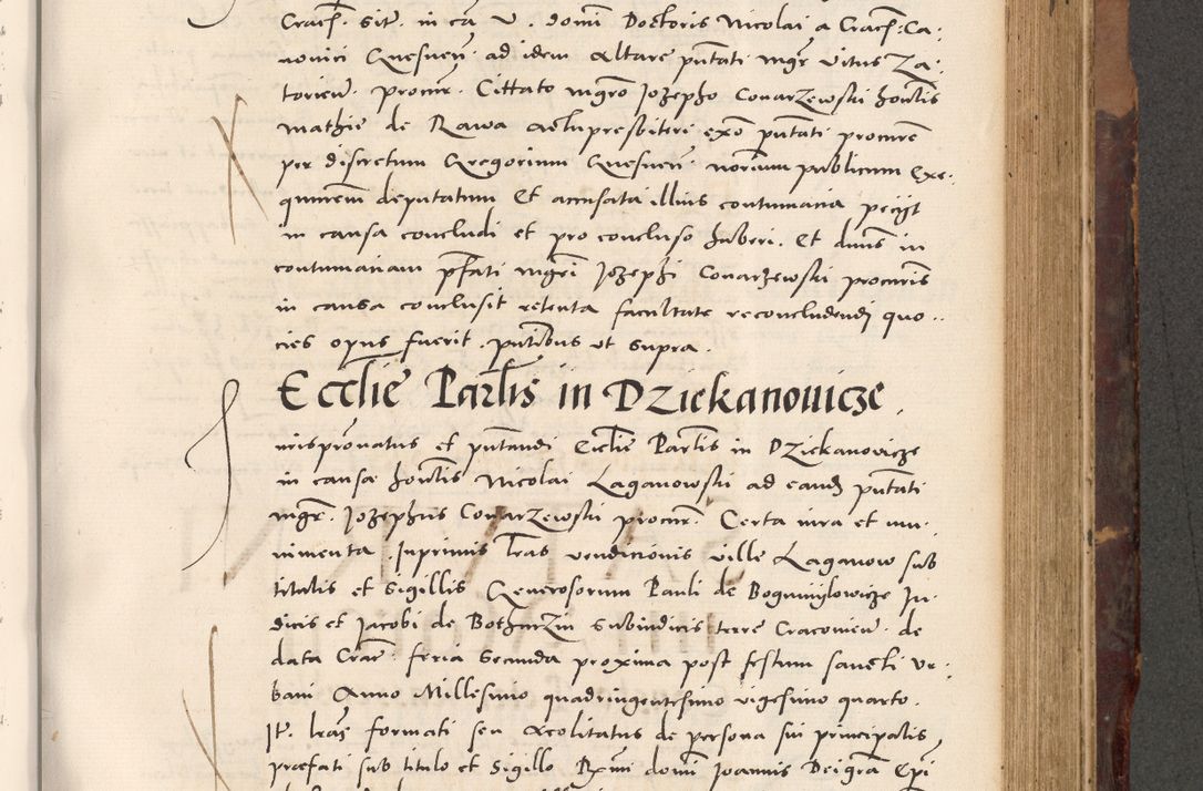 Zdjęcie nr 617 dla obiektu archiwalnego: Acta actorum causarum, sentenciarum tam diffinitivarum quam interloquutoriarum, decretorum, obligationum, quietationum et constitucionum procuratorum coram reverendo domino Bartholomeo Ganthkowski cancellario Gnesnensi, archidiacono et reverendissimi in Christo patris domini Andree Dei gratia episcopi Cracoviensis vicario in spiritualibus generali Cracoviensi ad annum Domini millesimum quingentesimum quingentesimum secundum, cuius indictio decima, pontificatus Julii pape tercii, annus tercius, foeliciter continuantur.