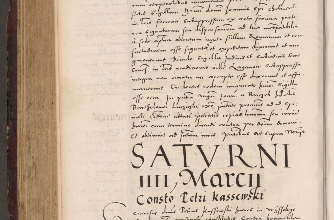 Zdjęcie nr 618 dla obiektu archiwalnego: Acta actorum causarum, sentenciarum tam diffinitivarum quam interloquutoriarum, decretorum, obligationum, quietationum et constitucionum procuratorum coram reverendo domino Bartholomeo Ganthkowski cancellario Gnesnensi, archidiacono et reverendissimi in Christo patris domini Andree Dei gratia episcopi Cracoviensis vicario in spiritualibus generali Cracoviensi ad annum Domini millesimum quingentesimum quingentesimum secundum, cuius indictio decima, pontificatus Julii pape tercii, annus tercius, foeliciter continuantur.