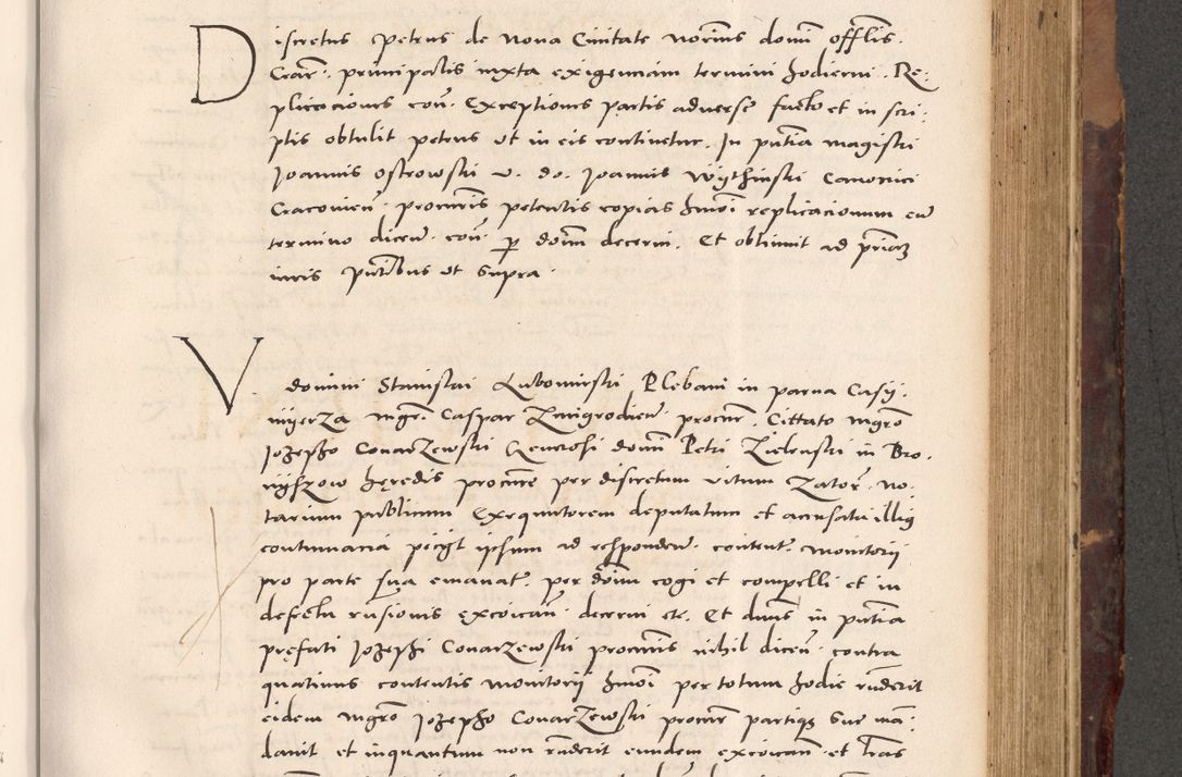 Zdjęcie nr 599 dla obiektu archiwalnego: Acta actorum causarum, sentenciarum tam diffinitivarum quam interloquutoriarum, decretorum, obligationum, quietationum et constitucionum procuratorum coram reverendo domino Bartholomeo Ganthkowski cancellario Gnesnensi, archidiacono et reverendissimi in Christo patris domini Andree Dei gratia episcopi Cracoviensis vicario in spiritualibus generali Cracoviensi ad annum Domini millesimum quingentesimum quingentesimum secundum, cuius indictio decima, pontificatus Julii pape tercii, annus tercius, foeliciter continuantur.