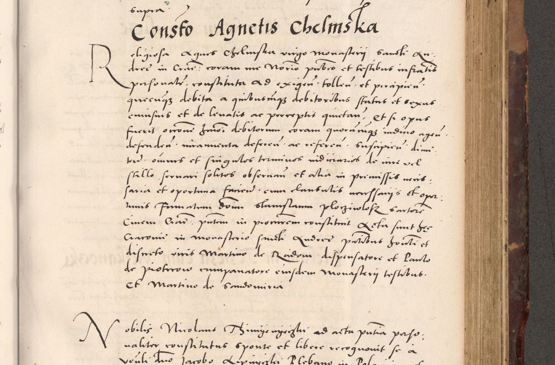 Zdjęcie nr 595 dla obiektu archiwalnego: Acta actorum causarum, sentenciarum tam diffinitivarum quam interloquutoriarum, decretorum, obligationum, quietationum et constitucionum procuratorum coram reverendo domino Bartholomeo Ganthkowski cancellario Gnesnensi, archidiacono et reverendissimi in Christo patris domini Andree Dei gratia episcopi Cracoviensis vicario in spiritualibus generali Cracoviensi ad annum Domini millesimum quingentesimum quingentesimum secundum, cuius indictio decima, pontificatus Julii pape tercii, annus tercius, foeliciter continuantur.