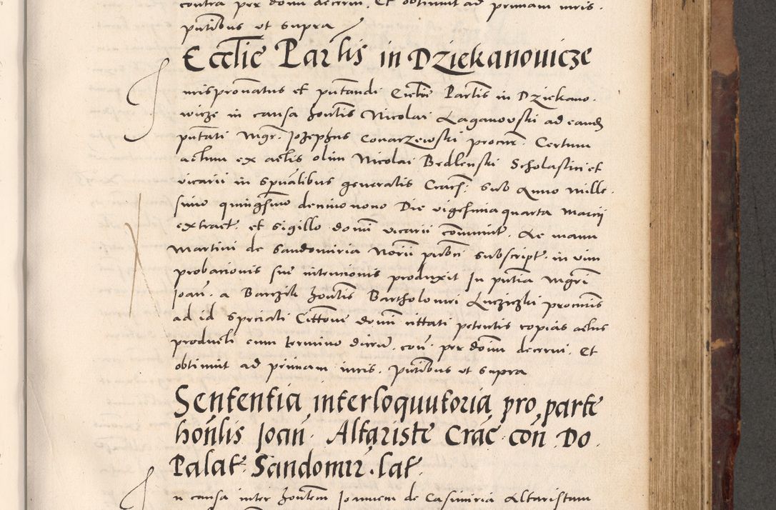 Zdjęcie nr 593 dla obiektu archiwalnego: Acta actorum causarum, sentenciarum tam diffinitivarum quam interloquutoriarum, decretorum, obligationum, quietationum et constitucionum procuratorum coram reverendo domino Bartholomeo Ganthkowski cancellario Gnesnensi, archidiacono et reverendissimi in Christo patris domini Andree Dei gratia episcopi Cracoviensis vicario in spiritualibus generali Cracoviensi ad annum Domini millesimum quingentesimum quingentesimum secundum, cuius indictio decima, pontificatus Julii pape tercii, annus tercius, foeliciter continuantur.