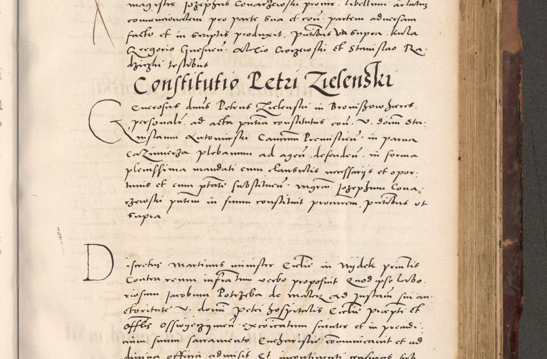 Zdjęcie nr 583 dla obiektu archiwalnego: Acta actorum causarum, sentenciarum tam diffinitivarum quam interloquutoriarum, decretorum, obligationum, quietationum et constitucionum procuratorum coram reverendo domino Bartholomeo Ganthkowski cancellario Gnesnensi, archidiacono et reverendissimi in Christo patris domini Andree Dei gratia episcopi Cracoviensis vicario in spiritualibus generali Cracoviensi ad annum Domini millesimum quingentesimum quingentesimum secundum, cuius indictio decima, pontificatus Julii pape tercii, annus tercius, foeliciter continuantur.