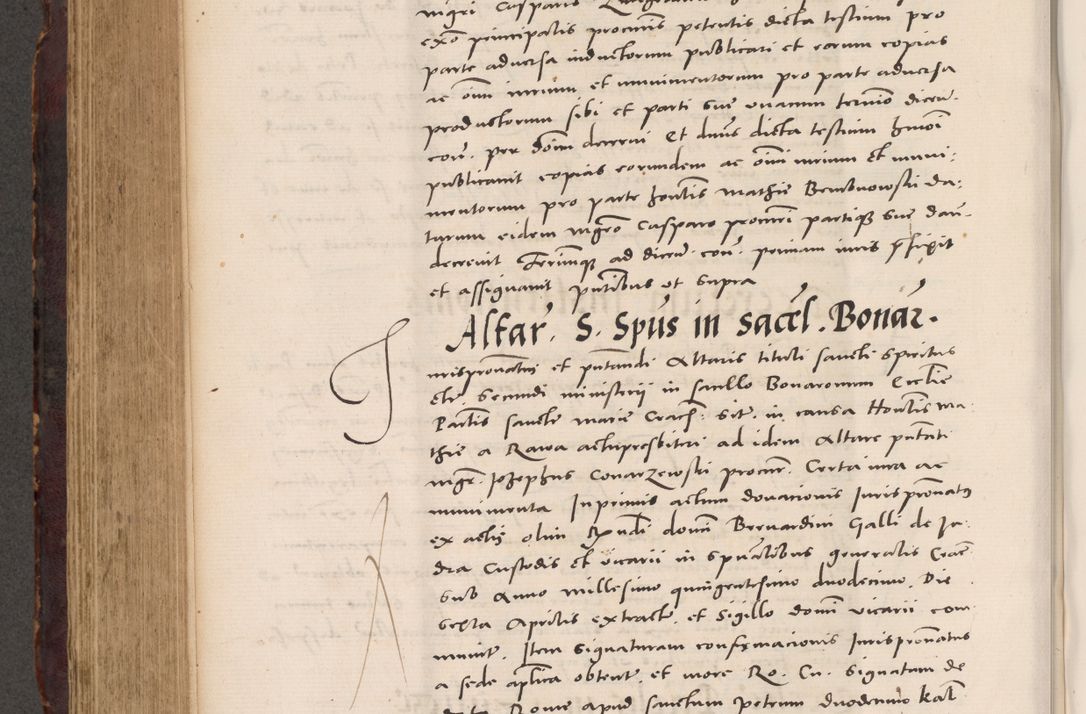 Zdjęcie nr 578 dla obiektu archiwalnego: Acta actorum causarum, sentenciarum tam diffinitivarum quam interloquutoriarum, decretorum, obligationum, quietationum et constitucionum procuratorum coram reverendo domino Bartholomeo Ganthkowski cancellario Gnesnensi, archidiacono et reverendissimi in Christo patris domini Andree Dei gratia episcopi Cracoviensis vicario in spiritualibus generali Cracoviensi ad annum Domini millesimum quingentesimum quingentesimum secundum, cuius indictio decima, pontificatus Julii pape tercii, annus tercius, foeliciter continuantur.