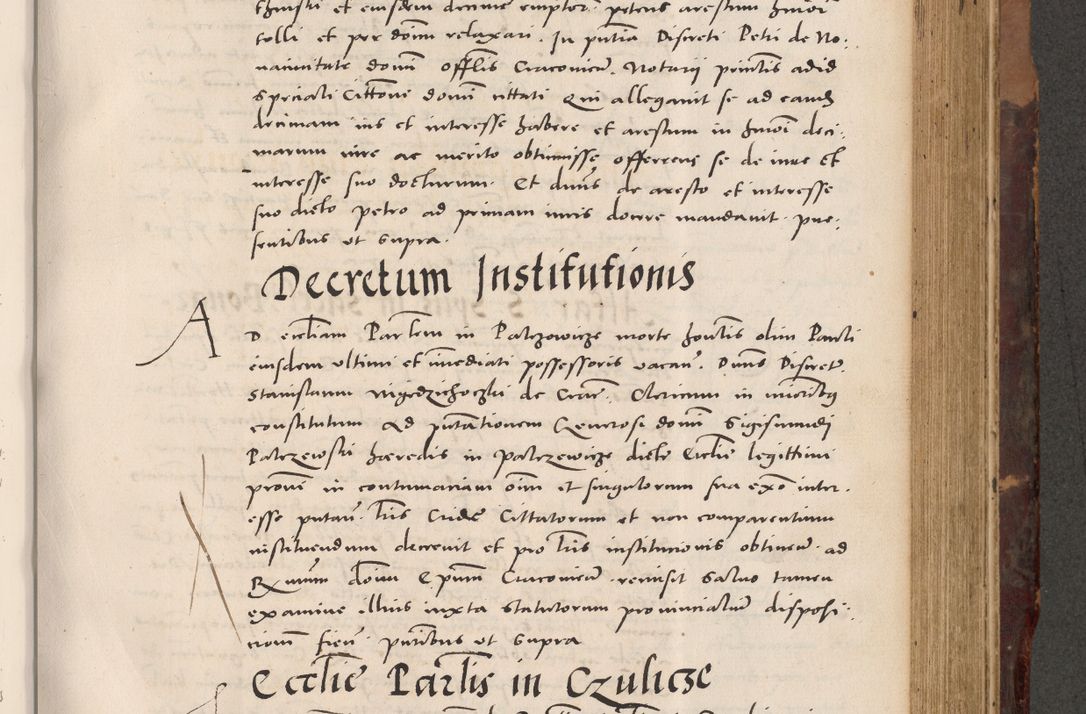 Zdjęcie nr 577 dla obiektu archiwalnego: Acta actorum causarum, sentenciarum tam diffinitivarum quam interloquutoriarum, decretorum, obligationum, quietationum et constitucionum procuratorum coram reverendo domino Bartholomeo Ganthkowski cancellario Gnesnensi, archidiacono et reverendissimi in Christo patris domini Andree Dei gratia episcopi Cracoviensis vicario in spiritualibus generali Cracoviensi ad annum Domini millesimum quingentesimum quingentesimum secundum, cuius indictio decima, pontificatus Julii pape tercii, annus tercius, foeliciter continuantur.