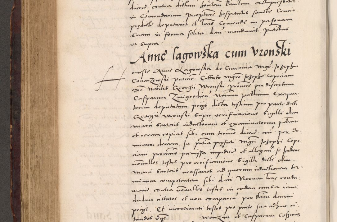 Zdjęcie nr 576 dla obiektu archiwalnego: Acta actorum causarum, sentenciarum tam diffinitivarum quam interloquutoriarum, decretorum, obligationum, quietationum et constitucionum procuratorum coram reverendo domino Bartholomeo Ganthkowski cancellario Gnesnensi, archidiacono et reverendissimi in Christo patris domini Andree Dei gratia episcopi Cracoviensis vicario in spiritualibus generali Cracoviensi ad annum Domini millesimum quingentesimum quingentesimum secundum, cuius indictio decima, pontificatus Julii pape tercii, annus tercius, foeliciter continuantur.