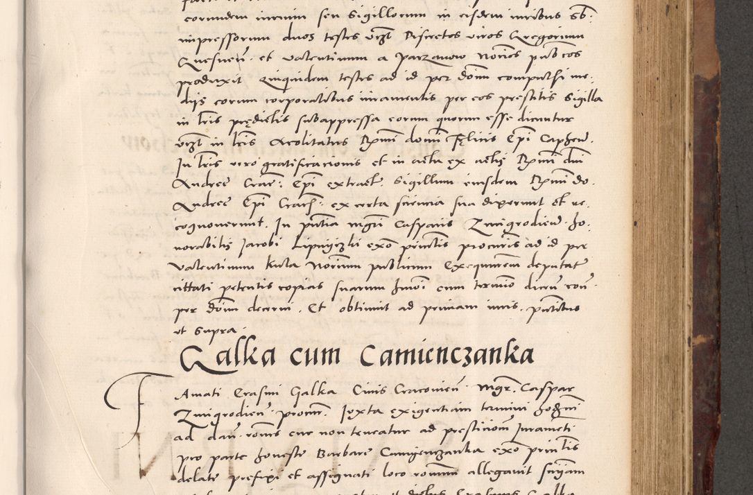 Zdjęcie nr 573 dla obiektu archiwalnego: Acta actorum causarum, sentenciarum tam diffinitivarum quam interloquutoriarum, decretorum, obligationum, quietationum et constitucionum procuratorum coram reverendo domino Bartholomeo Ganthkowski cancellario Gnesnensi, archidiacono et reverendissimi in Christo patris domini Andree Dei gratia episcopi Cracoviensis vicario in spiritualibus generali Cracoviensi ad annum Domini millesimum quingentesimum quingentesimum secundum, cuius indictio decima, pontificatus Julii pape tercii, annus tercius, foeliciter continuantur.