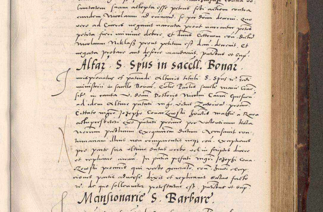 Zdjęcie nr 571 dla obiektu archiwalnego: Acta actorum causarum, sentenciarum tam diffinitivarum quam interloquutoriarum, decretorum, obligationum, quietationum et constitucionum procuratorum coram reverendo domino Bartholomeo Ganthkowski cancellario Gnesnensi, archidiacono et reverendissimi in Christo patris domini Andree Dei gratia episcopi Cracoviensis vicario in spiritualibus generali Cracoviensi ad annum Domini millesimum quingentesimum quingentesimum secundum, cuius indictio decima, pontificatus Julii pape tercii, annus tercius, foeliciter continuantur.