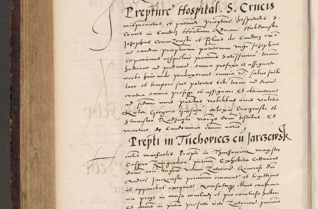 Zdjęcie nr 568 dla obiektu archiwalnego: Acta actorum causarum, sentenciarum tam diffinitivarum quam interloquutoriarum, decretorum, obligationum, quietationum et constitucionum procuratorum coram reverendo domino Bartholomeo Ganthkowski cancellario Gnesnensi, archidiacono et reverendissimi in Christo patris domini Andree Dei gratia episcopi Cracoviensis vicario in spiritualibus generali Cracoviensi ad annum Domini millesimum quingentesimum quingentesimum secundum, cuius indictio decima, pontificatus Julii pape tercii, annus tercius, foeliciter continuantur.