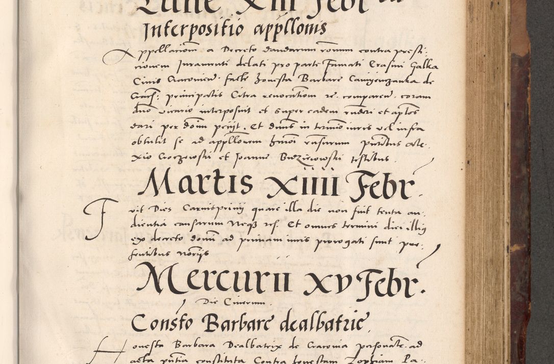 Zdjęcie nr 567 dla obiektu archiwalnego: Acta actorum causarum, sentenciarum tam diffinitivarum quam interloquutoriarum, decretorum, obligationum, quietationum et constitucionum procuratorum coram reverendo domino Bartholomeo Ganthkowski cancellario Gnesnensi, archidiacono et reverendissimi in Christo patris domini Andree Dei gratia episcopi Cracoviensis vicario in spiritualibus generali Cracoviensi ad annum Domini millesimum quingentesimum quingentesimum secundum, cuius indictio decima, pontificatus Julii pape tercii, annus tercius, foeliciter continuantur.