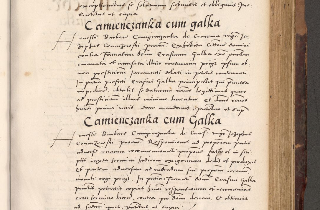 Zdjęcie nr 565 dla obiektu archiwalnego: Acta actorum causarum, sentenciarum tam diffinitivarum quam interloquutoriarum, decretorum, obligationum, quietationum et constitucionum procuratorum coram reverendo domino Bartholomeo Ganthkowski cancellario Gnesnensi, archidiacono et reverendissimi in Christo patris domini Andree Dei gratia episcopi Cracoviensis vicario in spiritualibus generali Cracoviensi ad annum Domini millesimum quingentesimum quingentesimum secundum, cuius indictio decima, pontificatus Julii pape tercii, annus tercius, foeliciter continuantur.