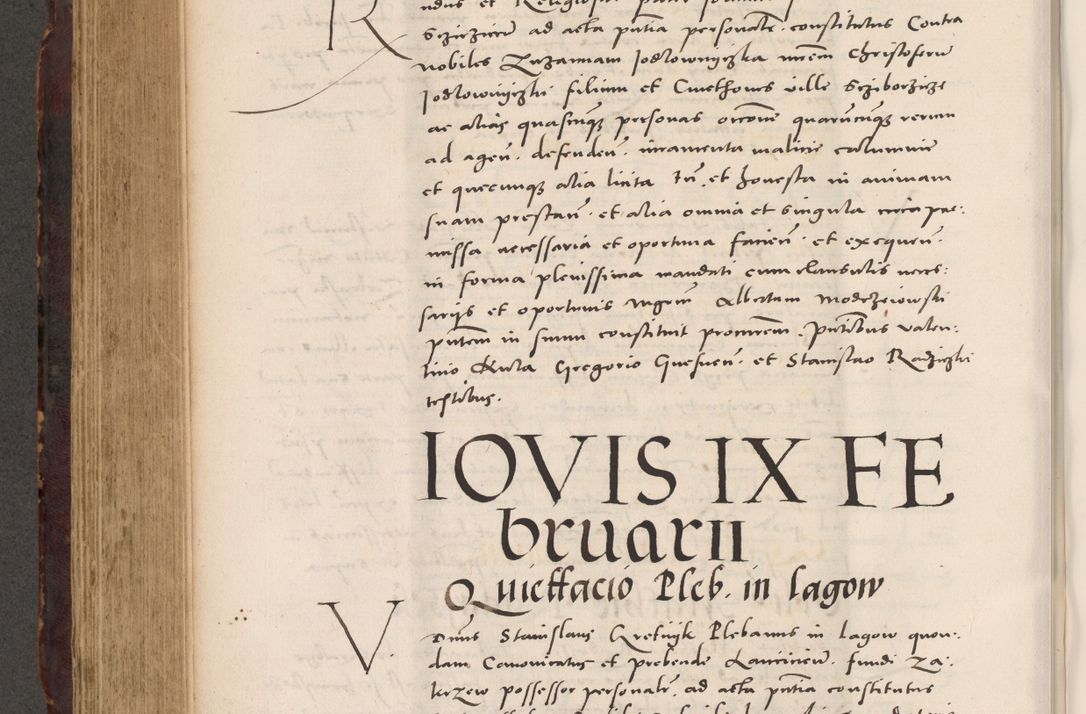 Zdjęcie nr 560 dla obiektu archiwalnego: Acta actorum causarum, sentenciarum tam diffinitivarum quam interloquutoriarum, decretorum, obligationum, quietationum et constitucionum procuratorum coram reverendo domino Bartholomeo Ganthkowski cancellario Gnesnensi, archidiacono et reverendissimi in Christo patris domini Andree Dei gratia episcopi Cracoviensis vicario in spiritualibus generali Cracoviensi ad annum Domini millesimum quingentesimum quingentesimum secundum, cuius indictio decima, pontificatus Julii pape tercii, annus tercius, foeliciter continuantur.
