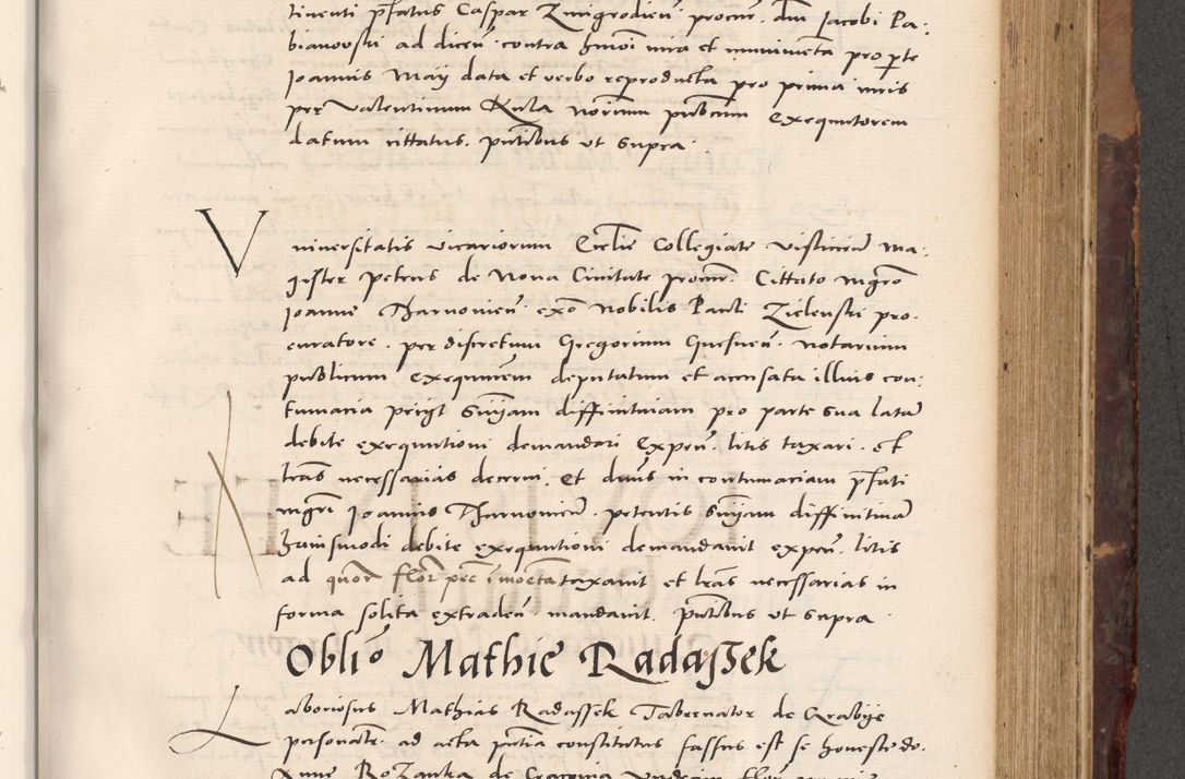 Zdjęcie nr 559 dla obiektu archiwalnego: Acta actorum causarum, sentenciarum tam diffinitivarum quam interloquutoriarum, decretorum, obligationum, quietationum et constitucionum procuratorum coram reverendo domino Bartholomeo Ganthkowski cancellario Gnesnensi, archidiacono et reverendissimi in Christo patris domini Andree Dei gratia episcopi Cracoviensis vicario in spiritualibus generali Cracoviensi ad annum Domini millesimum quingentesimum quingentesimum secundum, cuius indictio decima, pontificatus Julii pape tercii, annus tercius, foeliciter continuantur.