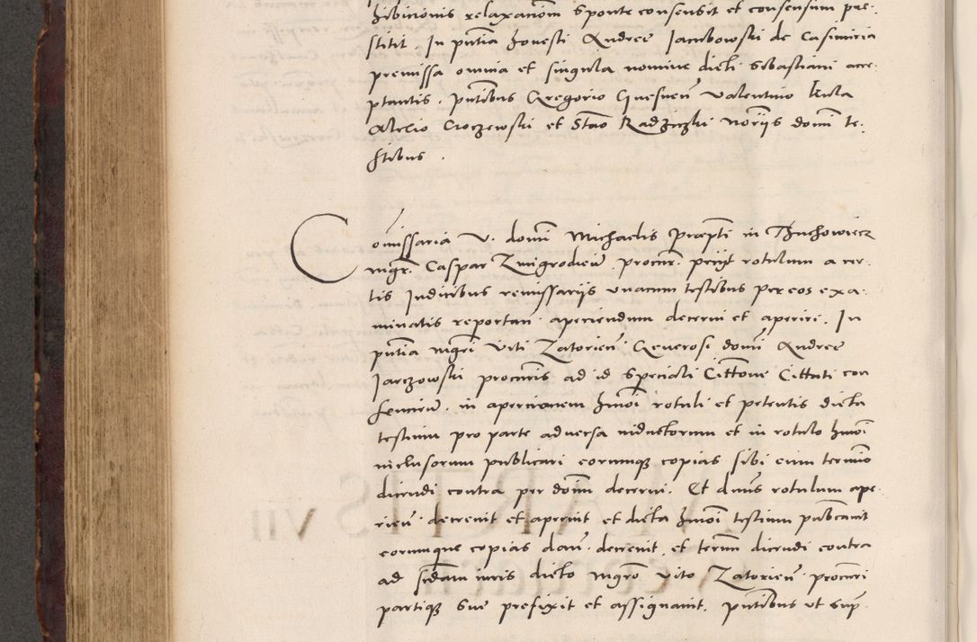 Zdjęcie nr 556 dla obiektu archiwalnego: Acta actorum causarum, sentenciarum tam diffinitivarum quam interloquutoriarum, decretorum, obligationum, quietationum et constitucionum procuratorum coram reverendo domino Bartholomeo Ganthkowski cancellario Gnesnensi, archidiacono et reverendissimi in Christo patris domini Andree Dei gratia episcopi Cracoviensis vicario in spiritualibus generali Cracoviensi ad annum Domini millesimum quingentesimum quingentesimum secundum, cuius indictio decima, pontificatus Julii pape tercii, annus tercius, foeliciter continuantur.