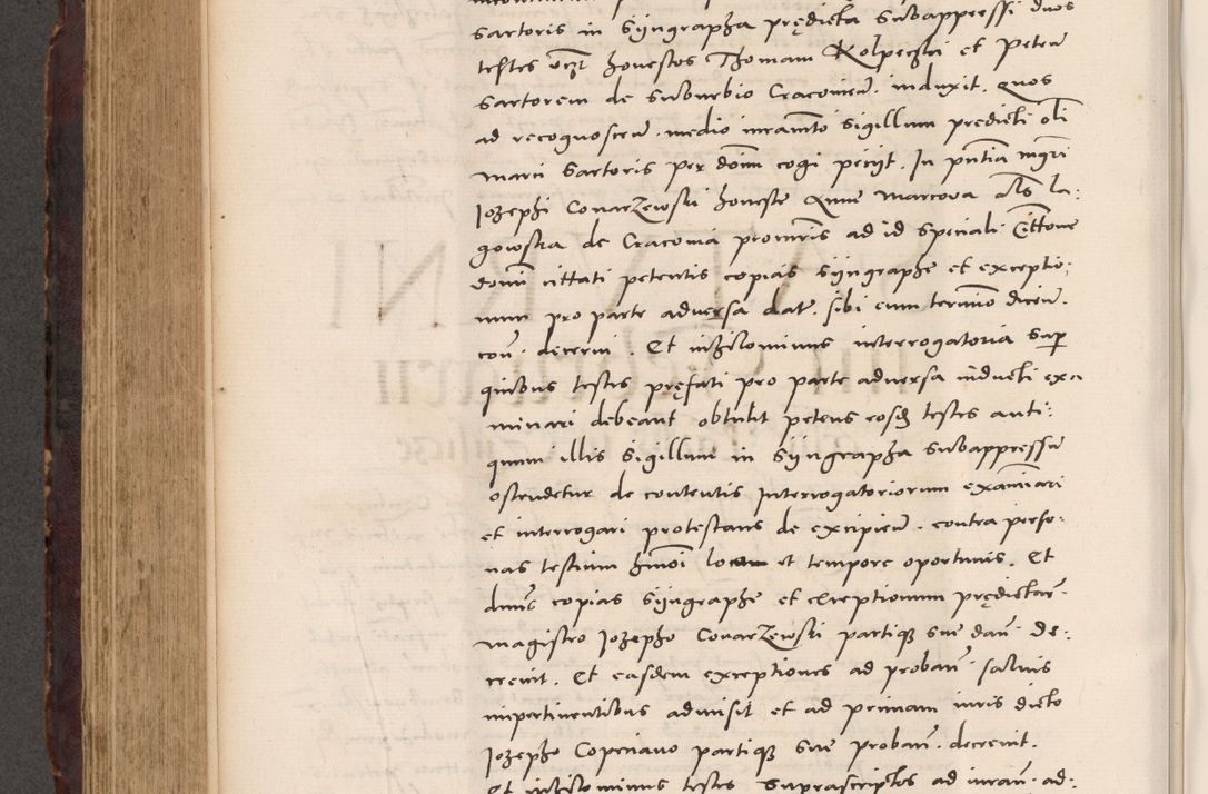 Zdjęcie nr 548 dla obiektu archiwalnego: Acta actorum causarum, sentenciarum tam diffinitivarum quam interloquutoriarum, decretorum, obligationum, quietationum et constitucionum procuratorum coram reverendo domino Bartholomeo Ganthkowski cancellario Gnesnensi, archidiacono et reverendissimi in Christo patris domini Andree Dei gratia episcopi Cracoviensis vicario in spiritualibus generali Cracoviensi ad annum Domini millesimum quingentesimum quingentesimum secundum, cuius indictio decima, pontificatus Julii pape tercii, annus tercius, foeliciter continuantur.