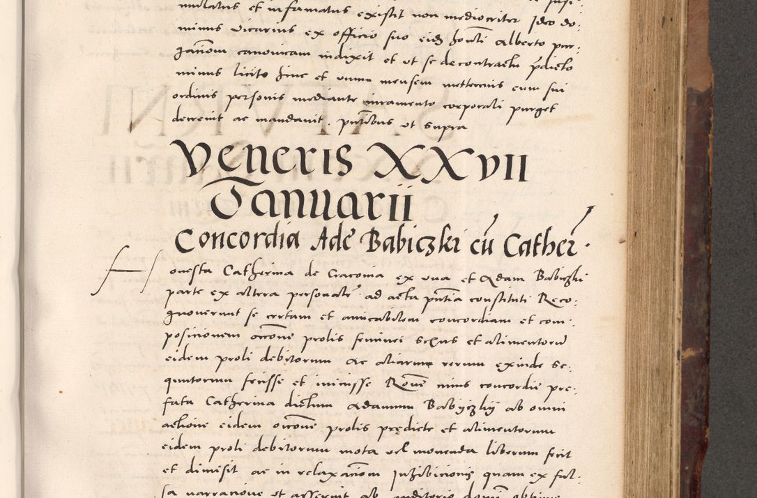Zdjęcie nr 531 dla obiektu archiwalnego: Acta actorum causarum, sentenciarum tam diffinitivarum quam interloquutoriarum, decretorum, obligationum, quietationum et constitucionum procuratorum coram reverendo domino Bartholomeo Ganthkowski cancellario Gnesnensi, archidiacono et reverendissimi in Christo patris domini Andree Dei gratia episcopi Cracoviensis vicario in spiritualibus generali Cracoviensi ad annum Domini millesimum quingentesimum quingentesimum secundum, cuius indictio decima, pontificatus Julii pape tercii, annus tercius, foeliciter continuantur.