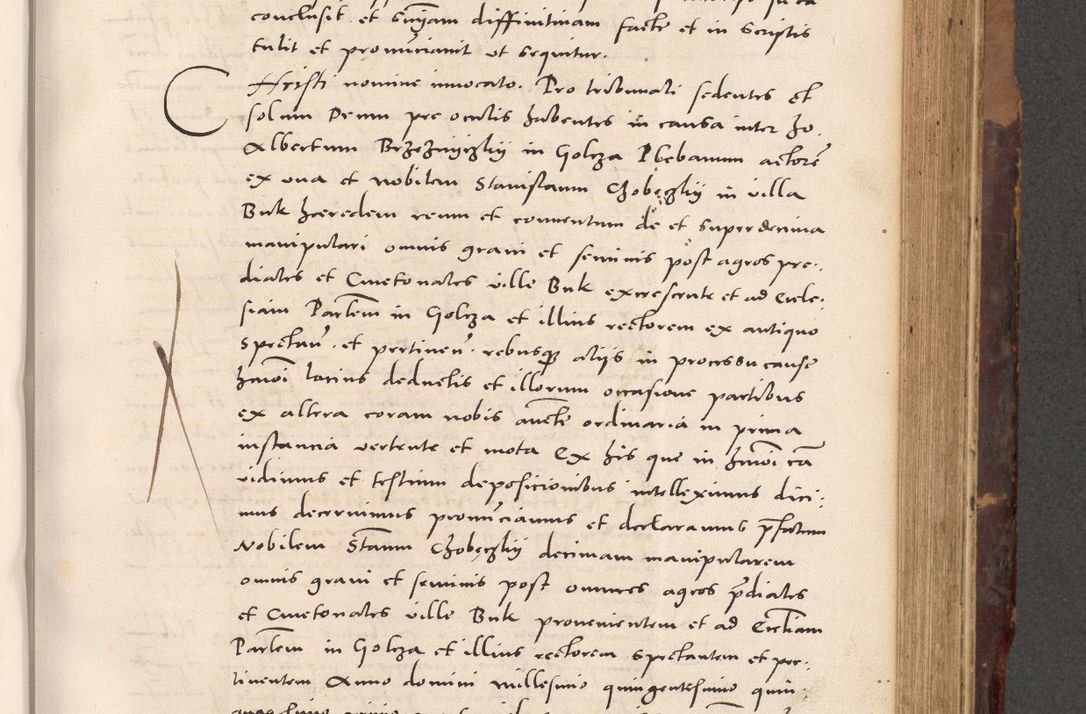 Zdjęcie nr 525 dla obiektu archiwalnego: Acta actorum causarum, sentenciarum tam diffinitivarum quam interloquutoriarum, decretorum, obligationum, quietationum et constitucionum procuratorum coram reverendo domino Bartholomeo Ganthkowski cancellario Gnesnensi, archidiacono et reverendissimi in Christo patris domini Andree Dei gratia episcopi Cracoviensis vicario in spiritualibus generali Cracoviensi ad annum Domini millesimum quingentesimum quingentesimum secundum, cuius indictio decima, pontificatus Julii pape tercii, annus tercius, foeliciter continuantur.