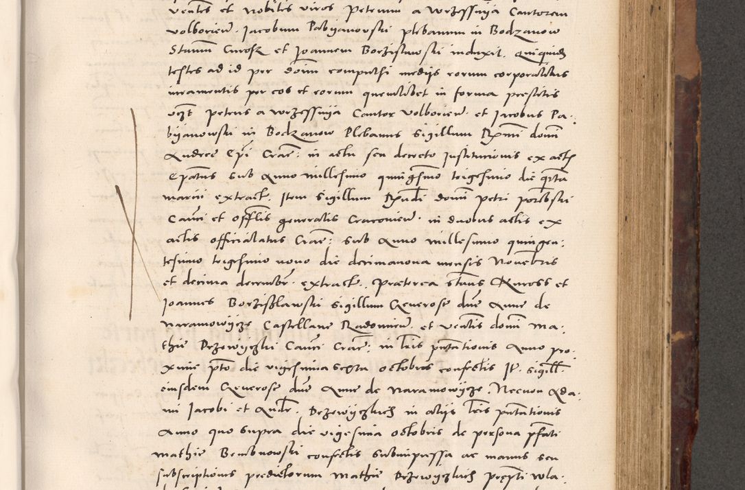 Zdjęcie nr 523 dla obiektu archiwalnego: Acta actorum causarum, sentenciarum tam diffinitivarum quam interloquutoriarum, decretorum, obligationum, quietationum et constitucionum procuratorum coram reverendo domino Bartholomeo Ganthkowski cancellario Gnesnensi, archidiacono et reverendissimi in Christo patris domini Andree Dei gratia episcopi Cracoviensis vicario in spiritualibus generali Cracoviensi ad annum Domini millesimum quingentesimum quingentesimum secundum, cuius indictio decima, pontificatus Julii pape tercii, annus tercius, foeliciter continuantur.