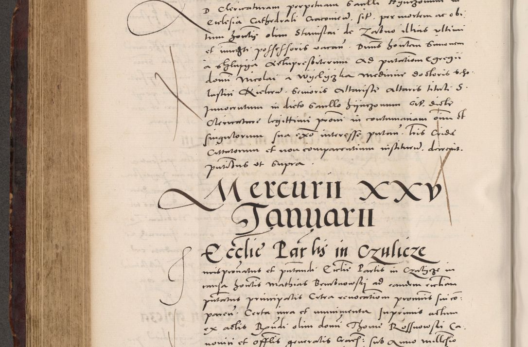 Zdjęcie nr 518 dla obiektu archiwalnego: Acta actorum causarum, sentenciarum tam diffinitivarum quam interloquutoriarum, decretorum, obligationum, quietationum et constitucionum procuratorum coram reverendo domino Bartholomeo Ganthkowski cancellario Gnesnensi, archidiacono et reverendissimi in Christo patris domini Andree Dei gratia episcopi Cracoviensis vicario in spiritualibus generali Cracoviensi ad annum Domini millesimum quingentesimum quingentesimum secundum, cuius indictio decima, pontificatus Julii pape tercii, annus tercius, foeliciter continuantur.