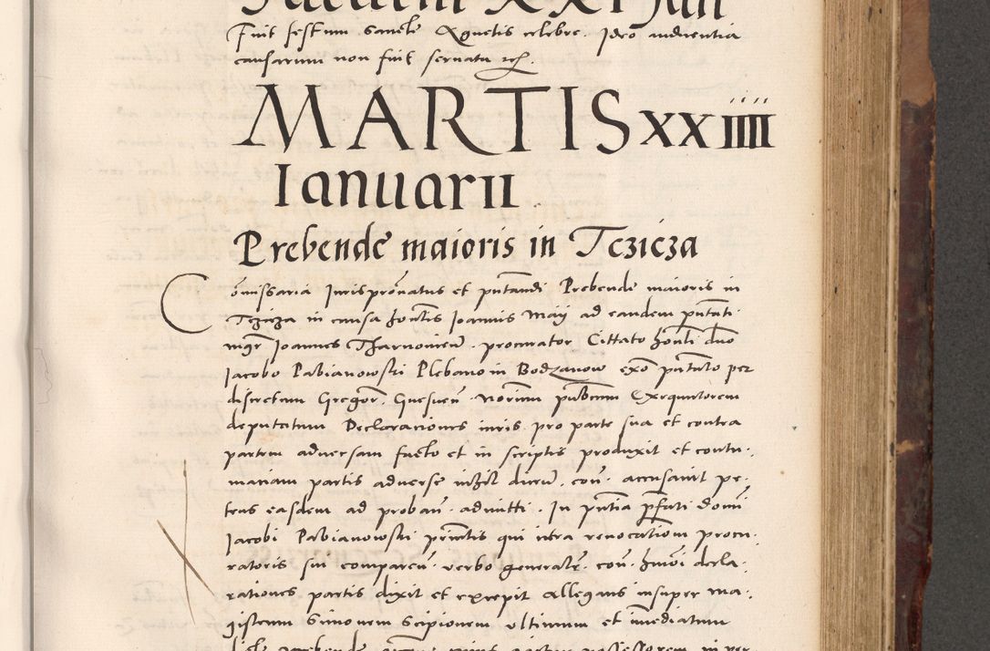 Zdjęcie nr 511 dla obiektu archiwalnego: Acta actorum causarum, sentenciarum tam diffinitivarum quam interloquutoriarum, decretorum, obligationum, quietationum et constitucionum procuratorum coram reverendo domino Bartholomeo Ganthkowski cancellario Gnesnensi, archidiacono et reverendissimi in Christo patris domini Andree Dei gratia episcopi Cracoviensis vicario in spiritualibus generali Cracoviensi ad annum Domini millesimum quingentesimum quingentesimum secundum, cuius indictio decima, pontificatus Julii pape tercii, annus tercius, foeliciter continuantur.
