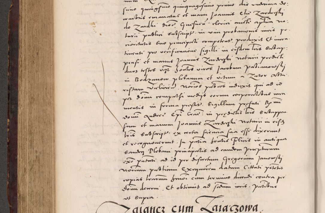 Zdjęcie nr 506 dla obiektu archiwalnego: Acta actorum causarum, sentenciarum tam diffinitivarum quam interloquutoriarum, decretorum, obligationum, quietationum et constitucionum procuratorum coram reverendo domino Bartholomeo Ganthkowski cancellario Gnesnensi, archidiacono et reverendissimi in Christo patris domini Andree Dei gratia episcopi Cracoviensis vicario in spiritualibus generali Cracoviensi ad annum Domini millesimum quingentesimum quingentesimum secundum, cuius indictio decima, pontificatus Julii pape tercii, annus tercius, foeliciter continuantur.