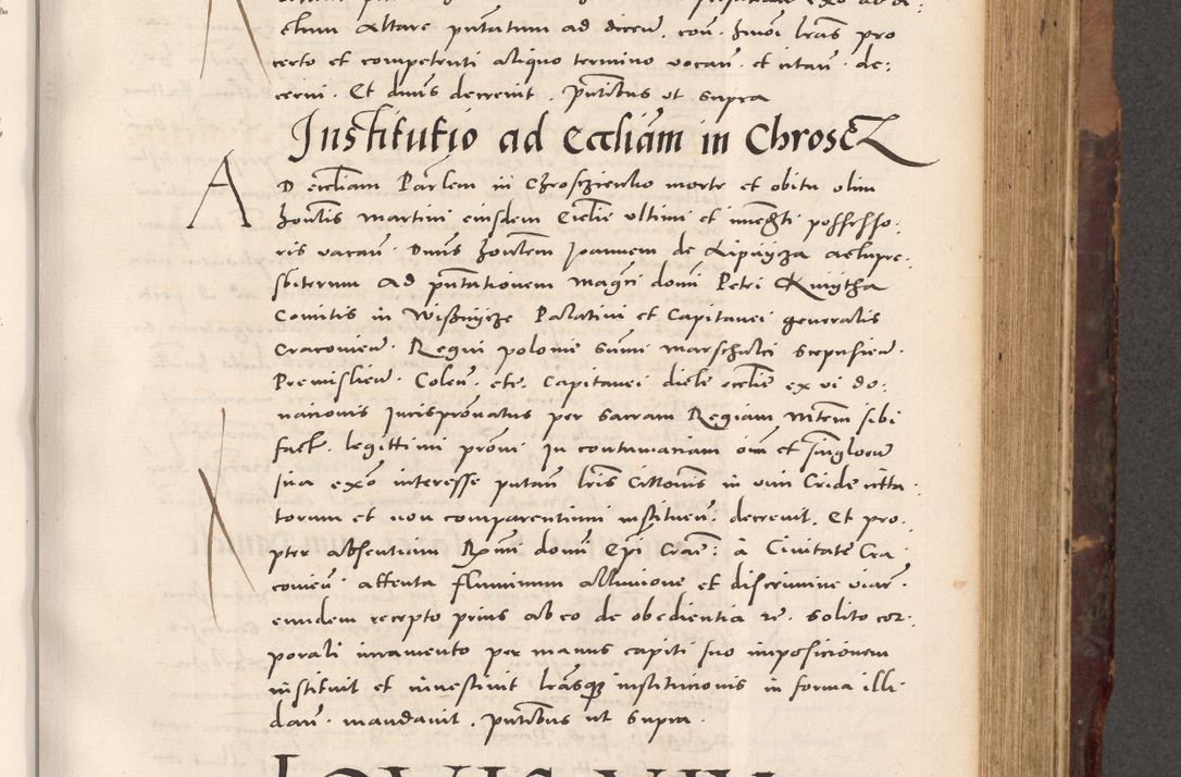 Zdjęcie nr 503 dla obiektu archiwalnego: Acta actorum causarum, sentenciarum tam diffinitivarum quam interloquutoriarum, decretorum, obligationum, quietationum et constitucionum procuratorum coram reverendo domino Bartholomeo Ganthkowski cancellario Gnesnensi, archidiacono et reverendissimi in Christo patris domini Andree Dei gratia episcopi Cracoviensis vicario in spiritualibus generali Cracoviensi ad annum Domini millesimum quingentesimum quingentesimum secundum, cuius indictio decima, pontificatus Julii pape tercii, annus tercius, foeliciter continuantur.
