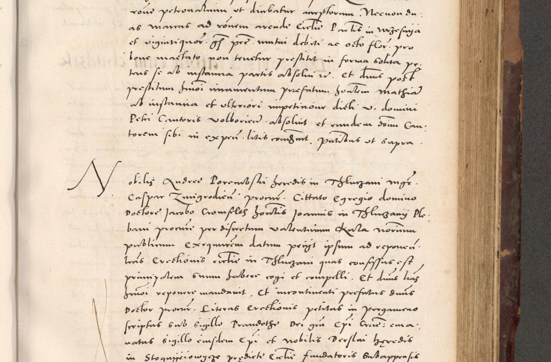 Zdjęcie nr 501 dla obiektu archiwalnego: Acta actorum causarum, sentenciarum tam diffinitivarum quam interloquutoriarum, decretorum, obligationum, quietationum et constitucionum procuratorum coram reverendo domino Bartholomeo Ganthkowski cancellario Gnesnensi, archidiacono et reverendissimi in Christo patris domini Andree Dei gratia episcopi Cracoviensis vicario in spiritualibus generali Cracoviensi ad annum Domini millesimum quingentesimum quingentesimum secundum, cuius indictio decima, pontificatus Julii pape tercii, annus tercius, foeliciter continuantur.