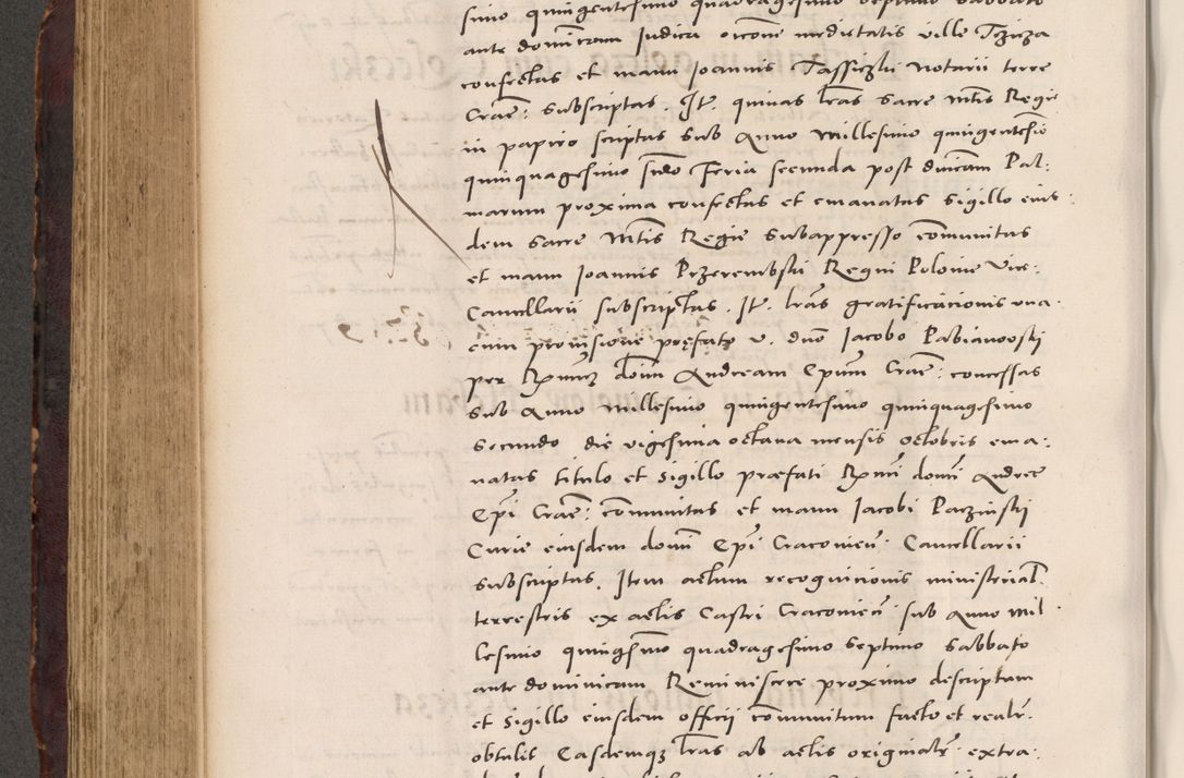 Zdjęcie nr 494 dla obiektu archiwalnego: Acta actorum causarum, sentenciarum tam diffinitivarum quam interloquutoriarum, decretorum, obligationum, quietationum et constitucionum procuratorum coram reverendo domino Bartholomeo Ganthkowski cancellario Gnesnensi, archidiacono et reverendissimi in Christo patris domini Andree Dei gratia episcopi Cracoviensis vicario in spiritualibus generali Cracoviensi ad annum Domini millesimum quingentesimum quingentesimum secundum, cuius indictio decima, pontificatus Julii pape tercii, annus tercius, foeliciter continuantur.