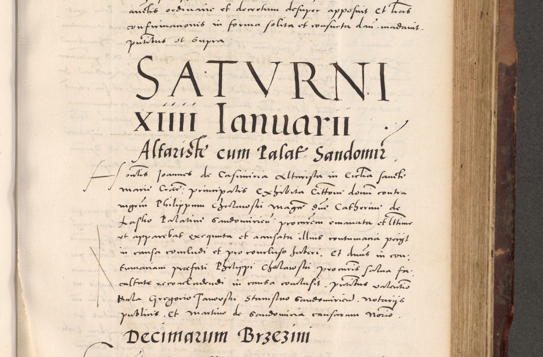 Zdjęcie nr 489 dla obiektu archiwalnego: Acta actorum causarum, sentenciarum tam diffinitivarum quam interloquutoriarum, decretorum, obligationum, quietationum et constitucionum procuratorum coram reverendo domino Bartholomeo Ganthkowski cancellario Gnesnensi, archidiacono et reverendissimi in Christo patris domini Andree Dei gratia episcopi Cracoviensis vicario in spiritualibus generali Cracoviensi ad annum Domini millesimum quingentesimum quingentesimum secundum, cuius indictio decima, pontificatus Julii pape tercii, annus tercius, foeliciter continuantur.