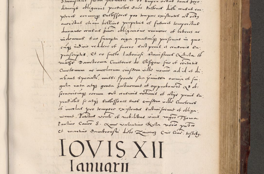 Zdjęcie nr 487 dla obiektu archiwalnego: Acta actorum causarum, sentenciarum tam diffinitivarum quam interloquutoriarum, decretorum, obligationum, quietationum et constitucionum procuratorum coram reverendo domino Bartholomeo Ganthkowski cancellario Gnesnensi, archidiacono et reverendissimi in Christo patris domini Andree Dei gratia episcopi Cracoviensis vicario in spiritualibus generali Cracoviensi ad annum Domini millesimum quingentesimum quingentesimum secundum, cuius indictio decima, pontificatus Julii pape tercii, annus tercius, foeliciter continuantur.