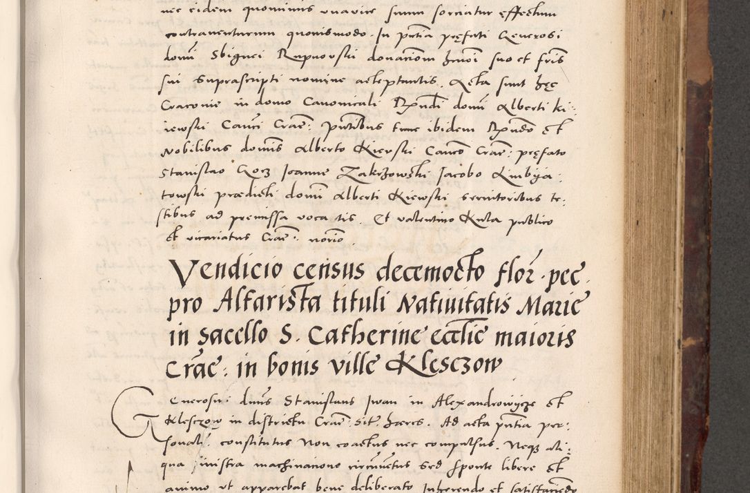 Zdjęcie nr 485 dla obiektu archiwalnego: Acta actorum causarum, sentenciarum tam diffinitivarum quam interloquutoriarum, decretorum, obligationum, quietationum et constitucionum procuratorum coram reverendo domino Bartholomeo Ganthkowski cancellario Gnesnensi, archidiacono et reverendissimi in Christo patris domini Andree Dei gratia episcopi Cracoviensis vicario in spiritualibus generali Cracoviensi ad annum Domini millesimum quingentesimum quingentesimum secundum, cuius indictio decima, pontificatus Julii pape tercii, annus tercius, foeliciter continuantur.