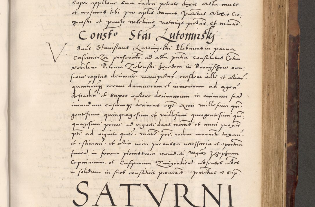 Zdjęcie nr 479 dla obiektu archiwalnego: Acta actorum causarum, sentenciarum tam diffinitivarum quam interloquutoriarum, decretorum, obligationum, quietationum et constitucionum procuratorum coram reverendo domino Bartholomeo Ganthkowski cancellario Gnesnensi, archidiacono et reverendissimi in Christo patris domini Andree Dei gratia episcopi Cracoviensis vicario in spiritualibus generali Cracoviensi ad annum Domini millesimum quingentesimum quingentesimum secundum, cuius indictio decima, pontificatus Julii pape tercii, annus tercius, foeliciter continuantur.