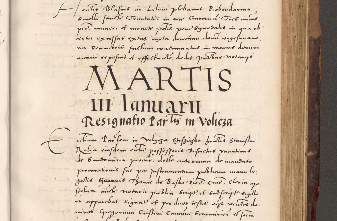 Zdjęcie nr 471 dla obiektu archiwalnego: Acta actorum causarum, sentenciarum tam diffinitivarum quam interloquutoriarum, decretorum, obligationum, quietationum et constitucionum procuratorum coram reverendo domino Bartholomeo Ganthkowski cancellario Gnesnensi, archidiacono et reverendissimi in Christo patris domini Andree Dei gratia episcopi Cracoviensis vicario in spiritualibus generali Cracoviensi ad annum Domini millesimum quingentesimum quingentesimum secundum, cuius indictio decima, pontificatus Julii pape tercii, annus tercius, foeliciter continuantur.