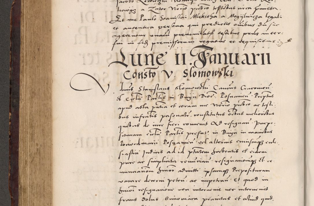 Zdjęcie nr 470 dla obiektu archiwalnego: Acta actorum causarum, sentenciarum tam diffinitivarum quam interloquutoriarum, decretorum, obligationum, quietationum et constitucionum procuratorum coram reverendo domino Bartholomeo Ganthkowski cancellario Gnesnensi, archidiacono et reverendissimi in Christo patris domini Andree Dei gratia episcopi Cracoviensis vicario in spiritualibus generali Cracoviensi ad annum Domini millesimum quingentesimum quingentesimum secundum, cuius indictio decima, pontificatus Julii pape tercii, annus tercius, foeliciter continuantur.