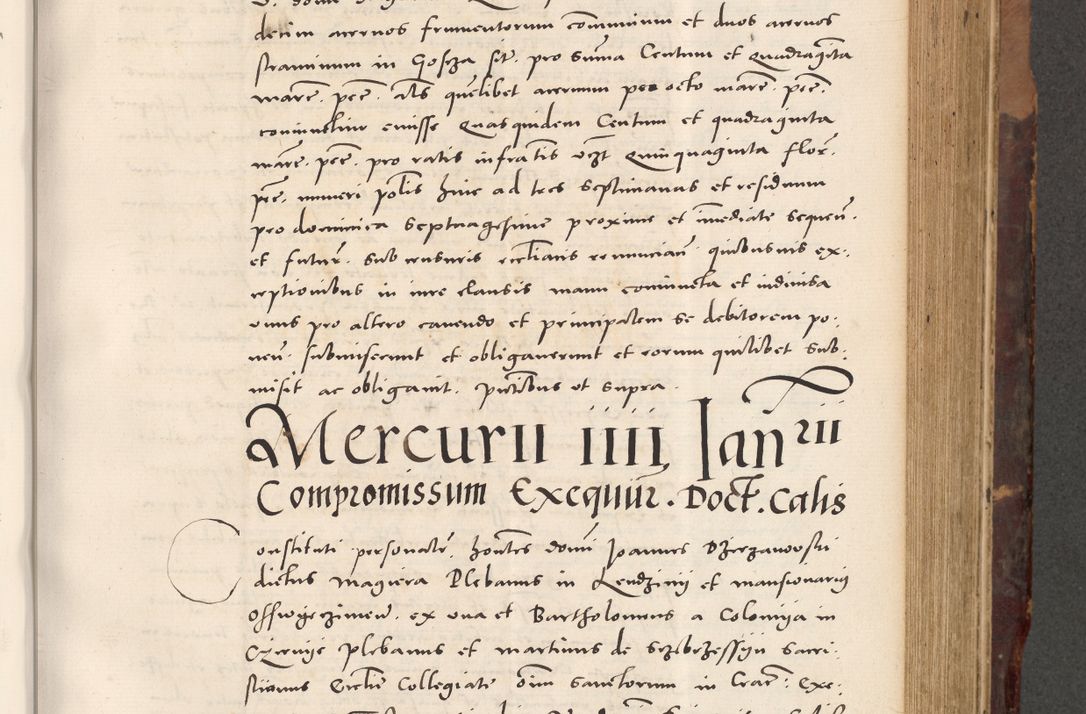 Zdjęcie nr 473 dla obiektu archiwalnego: Acta actorum causarum, sentenciarum tam diffinitivarum quam interloquutoriarum, decretorum, obligationum, quietationum et constitucionum procuratorum coram reverendo domino Bartholomeo Ganthkowski cancellario Gnesnensi, archidiacono et reverendissimi in Christo patris domini Andree Dei gratia episcopi Cracoviensis vicario in spiritualibus generali Cracoviensi ad annum Domini millesimum quingentesimum quingentesimum secundum, cuius indictio decima, pontificatus Julii pape tercii, annus tercius, foeliciter continuantur.