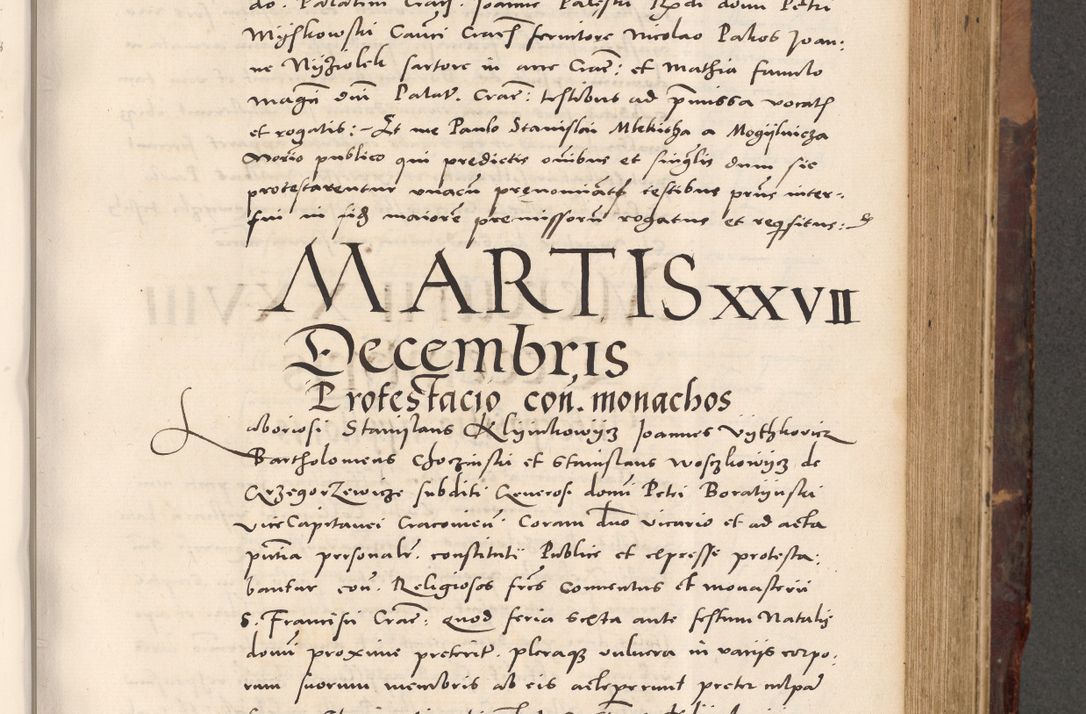 Zdjęcie nr 463 dla obiektu archiwalnego: Acta actorum causarum, sentenciarum tam diffinitivarum quam interloquutoriarum, decretorum, obligationum, quietationum et constitucionum procuratorum coram reverendo domino Bartholomeo Ganthkowski cancellario Gnesnensi, archidiacono et reverendissimi in Christo patris domini Andree Dei gratia episcopi Cracoviensis vicario in spiritualibus generali Cracoviensi ad annum Domini millesimum quingentesimum quingentesimum secundum, cuius indictio decima, pontificatus Julii pape tercii, annus tercius, foeliciter continuantur.