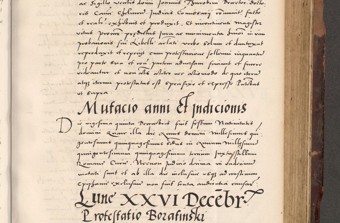 Zdjęcie nr 461 dla obiektu archiwalnego: Acta actorum causarum, sentenciarum tam diffinitivarum quam interloquutoriarum, decretorum, obligationum, quietationum et constitucionum procuratorum coram reverendo domino Bartholomeo Ganthkowski cancellario Gnesnensi, archidiacono et reverendissimi in Christo patris domini Andree Dei gratia episcopi Cracoviensis vicario in spiritualibus generali Cracoviensi ad annum Domini millesimum quingentesimum quingentesimum secundum, cuius indictio decima, pontificatus Julii pape tercii, annus tercius, foeliciter continuantur.