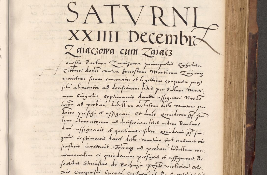 Zdjęcie nr 459 dla obiektu archiwalnego: Acta actorum causarum, sentenciarum tam diffinitivarum quam interloquutoriarum, decretorum, obligationum, quietationum et constitucionum procuratorum coram reverendo domino Bartholomeo Ganthkowski cancellario Gnesnensi, archidiacono et reverendissimi in Christo patris domini Andree Dei gratia episcopi Cracoviensis vicario in spiritualibus generali Cracoviensi ad annum Domini millesimum quingentesimum quingentesimum secundum, cuius indictio decima, pontificatus Julii pape tercii, annus tercius, foeliciter continuantur.