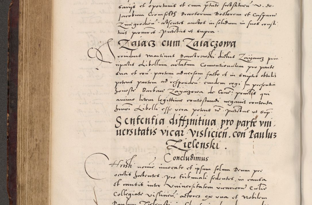 Zdjęcie nr 456 dla obiektu archiwalnego: Acta actorum causarum, sentenciarum tam diffinitivarum quam interloquutoriarum, decretorum, obligationum, quietationum et constitucionum procuratorum coram reverendo domino Bartholomeo Ganthkowski cancellario Gnesnensi, archidiacono et reverendissimi in Christo patris domini Andree Dei gratia episcopi Cracoviensis vicario in spiritualibus generali Cracoviensi ad annum Domini millesimum quingentesimum quingentesimum secundum, cuius indictio decima, pontificatus Julii pape tercii, annus tercius, foeliciter continuantur.