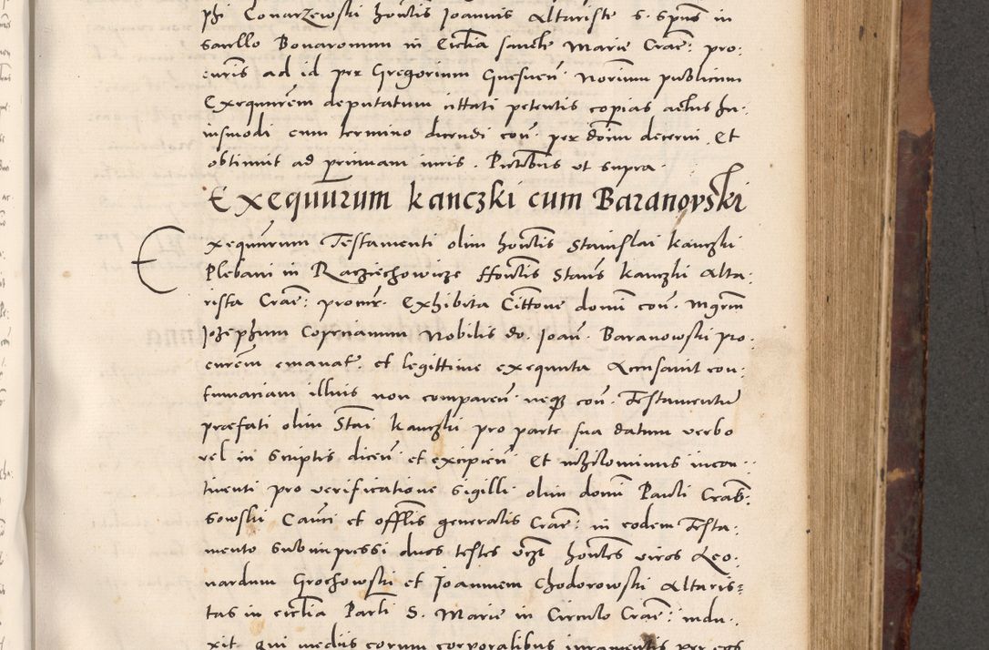 Zdjęcie nr 441 dla obiektu archiwalnego: Acta actorum causarum, sentenciarum tam diffinitivarum quam interloquutoriarum, decretorum, obligationum, quietationum et constitucionum procuratorum coram reverendo domino Bartholomeo Ganthkowski cancellario Gnesnensi, archidiacono et reverendissimi in Christo patris domini Andree Dei gratia episcopi Cracoviensis vicario in spiritualibus generali Cracoviensi ad annum Domini millesimum quingentesimum quingentesimum secundum, cuius indictio decima, pontificatus Julii pape tercii, annus tercius, foeliciter continuantur.