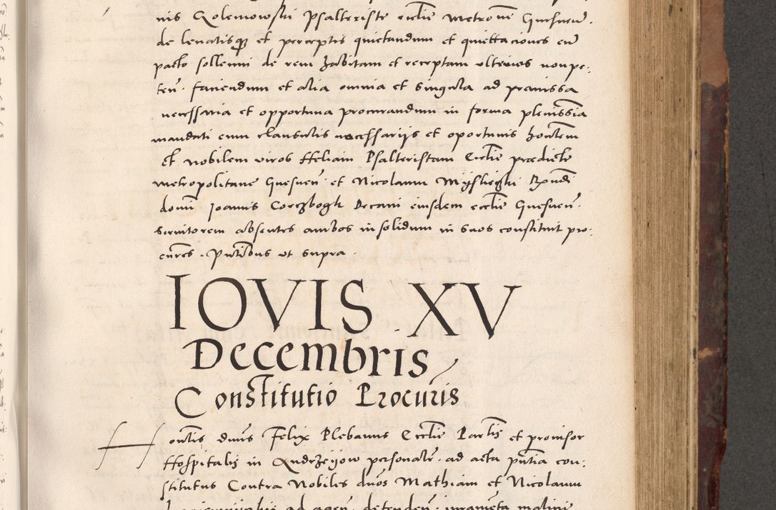 Zdjęcie nr 439 dla obiektu archiwalnego: Acta actorum causarum, sentenciarum tam diffinitivarum quam interloquutoriarum, decretorum, obligationum, quietationum et constitucionum procuratorum coram reverendo domino Bartholomeo Ganthkowski cancellario Gnesnensi, archidiacono et reverendissimi in Christo patris domini Andree Dei gratia episcopi Cracoviensis vicario in spiritualibus generali Cracoviensi ad annum Domini millesimum quingentesimum quingentesimum secundum, cuius indictio decima, pontificatus Julii pape tercii, annus tercius, foeliciter continuantur.
