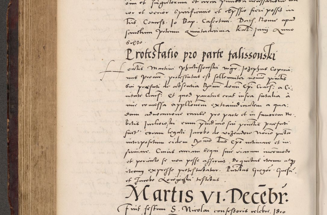 Zdjęcie nr 420 dla obiektu archiwalnego: Acta actorum causarum, sentenciarum tam diffinitivarum quam interloquutoriarum, decretorum, obligationum, quietationum et constitucionum procuratorum coram reverendo domino Bartholomeo Ganthkowski cancellario Gnesnensi, archidiacono et reverendissimi in Christo patris domini Andree Dei gratia episcopi Cracoviensis vicario in spiritualibus generali Cracoviensi ad annum Domini millesimum quingentesimum quingentesimum secundum, cuius indictio decima, pontificatus Julii pape tercii, annus tercius, foeliciter continuantur.